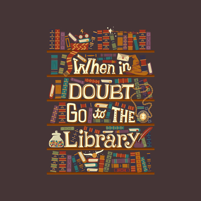 Go To The Library-none drawstring bag-risarodil