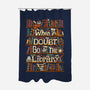 Go To The Library-none polyester shower curtain-risarodil