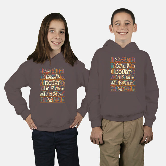 Go To The Library-youth pullover sweatshirt-risarodil