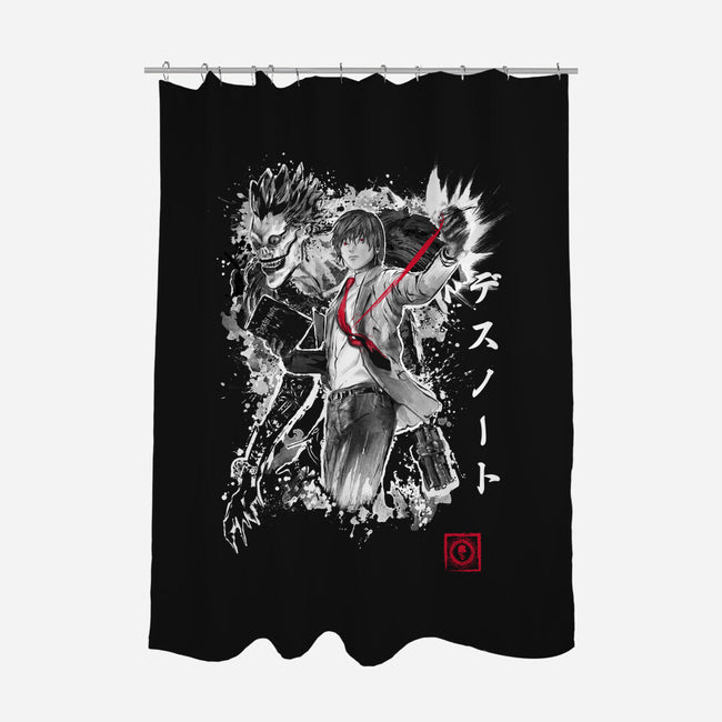 God of The New World-none polyester shower curtain-DrMonekers