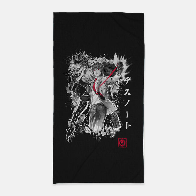 God of The New World-none beach towel-DrMonekers
