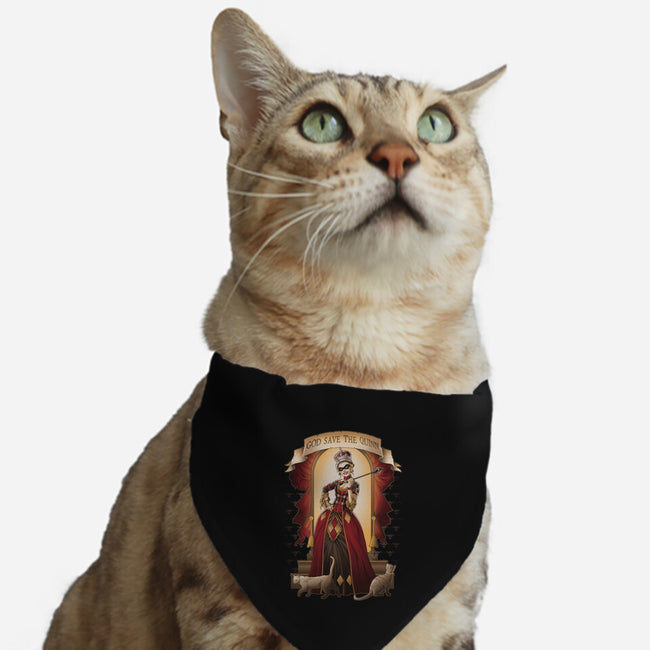 God Save the Quinn-cat adjustable pet collar-saqman