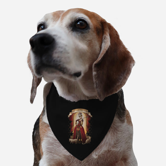 God Save the Quinn-dog adjustable pet collar-saqman