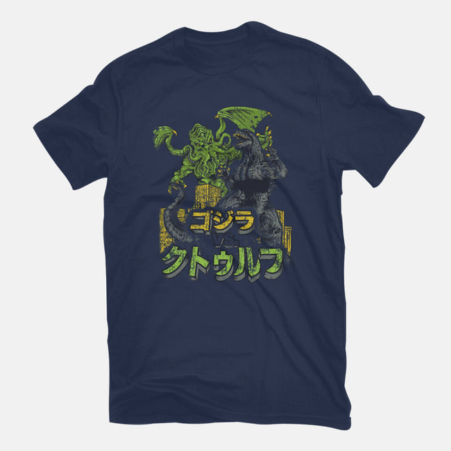 Godzilla vs. Cthulhu-mens long sleeved tee-Melee_Ninja