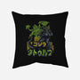 Godzilla vs. Cthulhu-none non-removable cover w insert throw pillow-Melee_Ninja