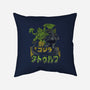 Godzilla vs. Cthulhu-none removable cover w insert throw pillow-Melee_Ninja