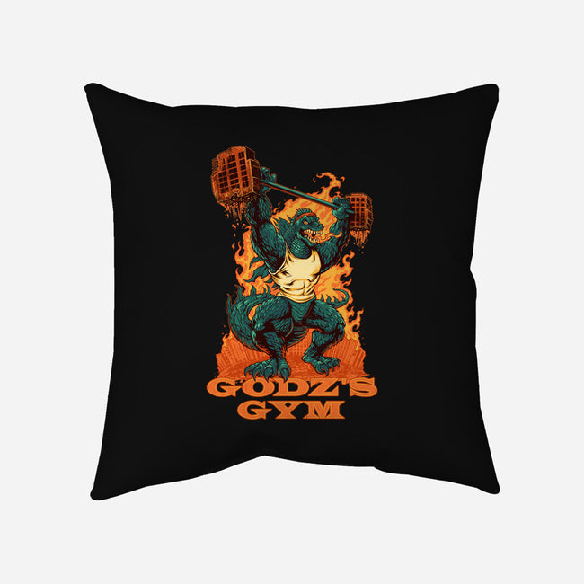 Godz's Gym-none removable cover w insert throw pillow-brianallen