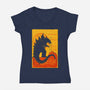 Gojira Noir-womens v-neck tee-thedarkcloak