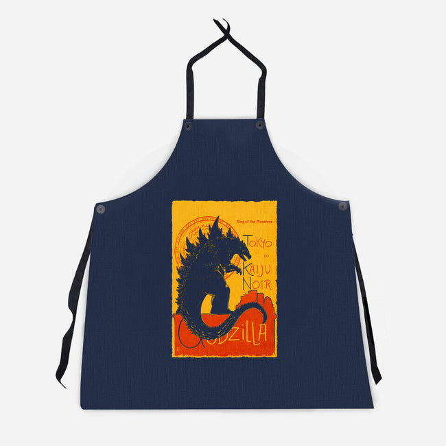 Gojira Noir-unisex kitchen apron-thedarkcloak