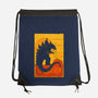 Gojira Noir-none drawstring bag-thedarkcloak