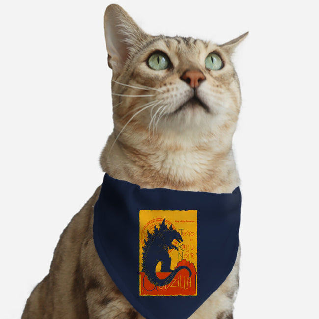 Gojira Noir-cat adjustable pet collar-thedarkcloak