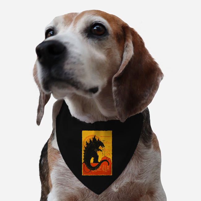 Gojira Noir-dog adjustable pet collar-thedarkcloak