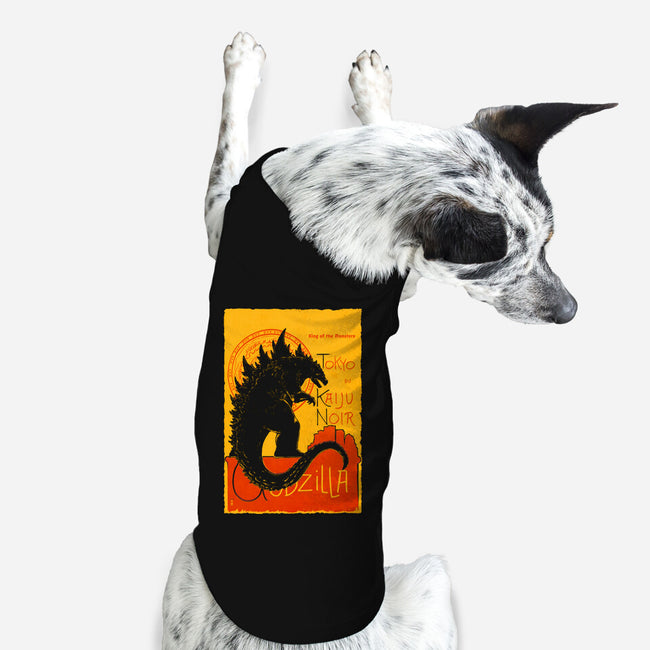 Gojira Noir-dog basic pet tank-thedarkcloak