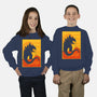 Gojira Noir-youth crew neck sweatshirt-thedarkcloak