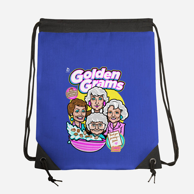 Golden Grams-none drawstring bag-harebrained