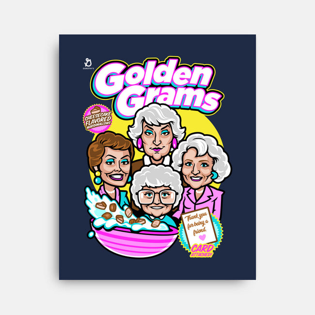 Golden Grams-none stretched canvas-harebrained