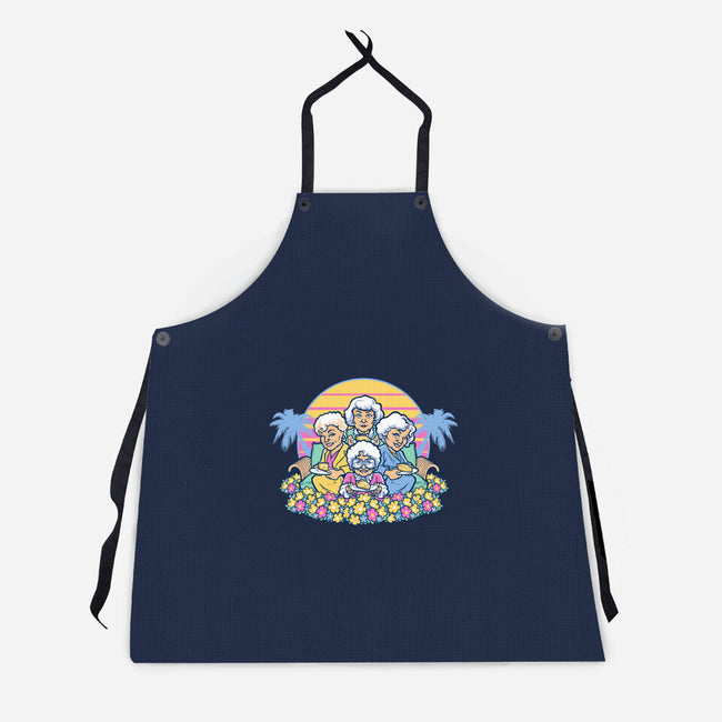 Golden Grannies-unisex kitchen apron-Harebrained