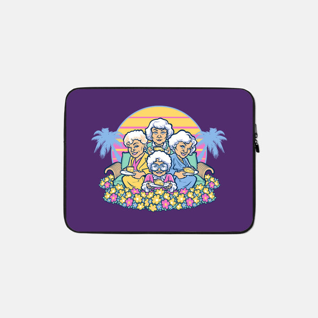 Golden Grannies-none zippered laptop sleeve-Harebrained