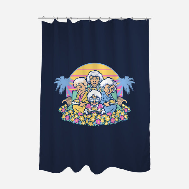 Golden Grannies-none polyester shower curtain-Harebrained