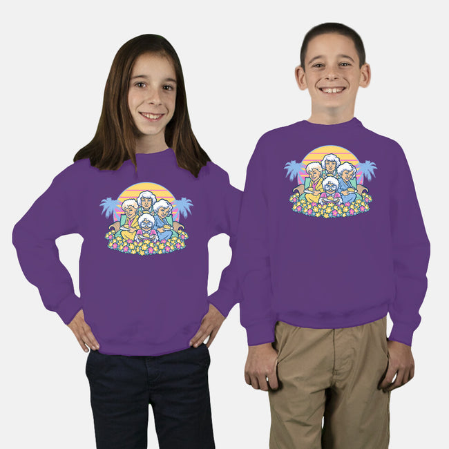 Golden Grannies-youth crew neck sweatshirt-Harebrained