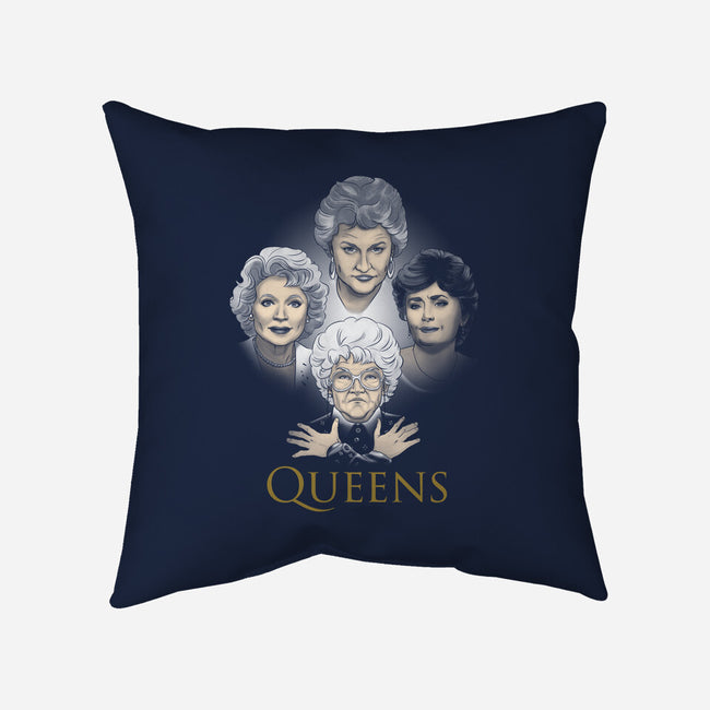 Golden Queens-none non-removable cover w insert throw pillow-ursulalopez