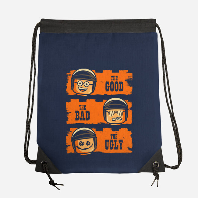 Good Cop, Bad Cop, Ugly Cop-none drawstring bag-BWdesigns