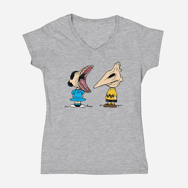 Good Grief, The Afterlife-womens v-neck tee-nothinghappenedtoday