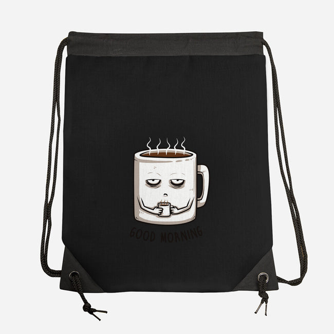 Good Morning-none drawstring bag-ducfrench