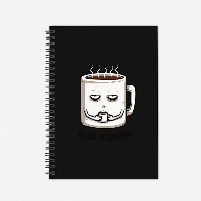 Good Morning-none dot grid notebook-ducfrench