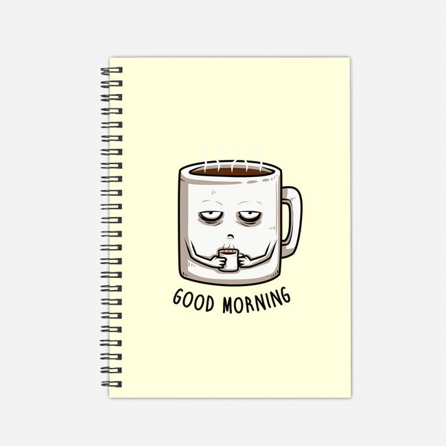 Good Morning-none dot grid notebook-ducfrench