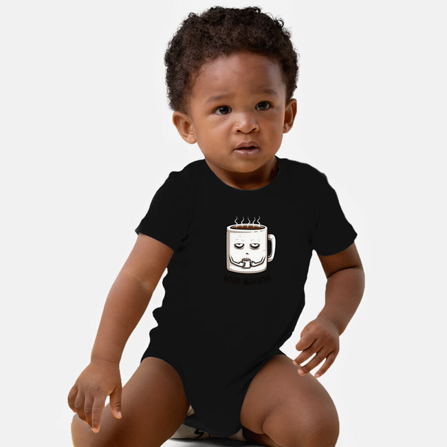 Good Morning-baby basic onesie-ducfrench