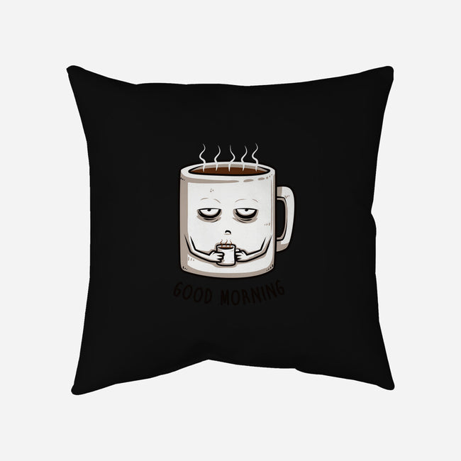 Good Morning-none removable cover w insert throw pillow-ducfrench