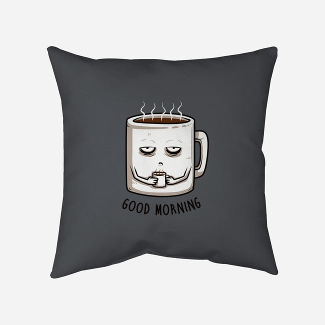 Good Morning-none removable cover w insert throw pillow-ducfrench