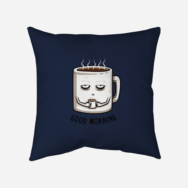 Good Morning-none removable cover w insert throw pillow-ducfrench