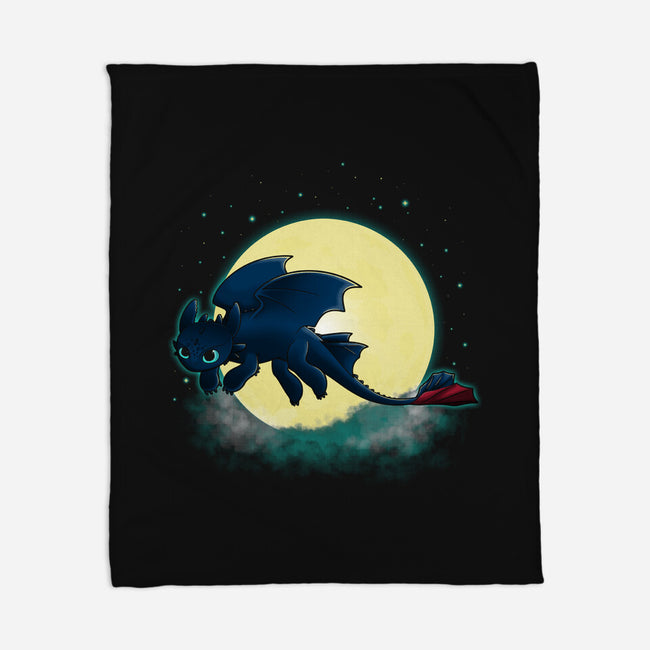 Goodnight Fury-none fleece blanket-RebelArt