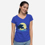 Goodnight Fury-womens v-neck tee-RebelArt