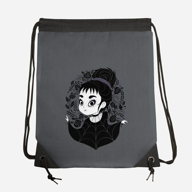 Gothic Cutie-none drawstring bag-Gemma Roman
