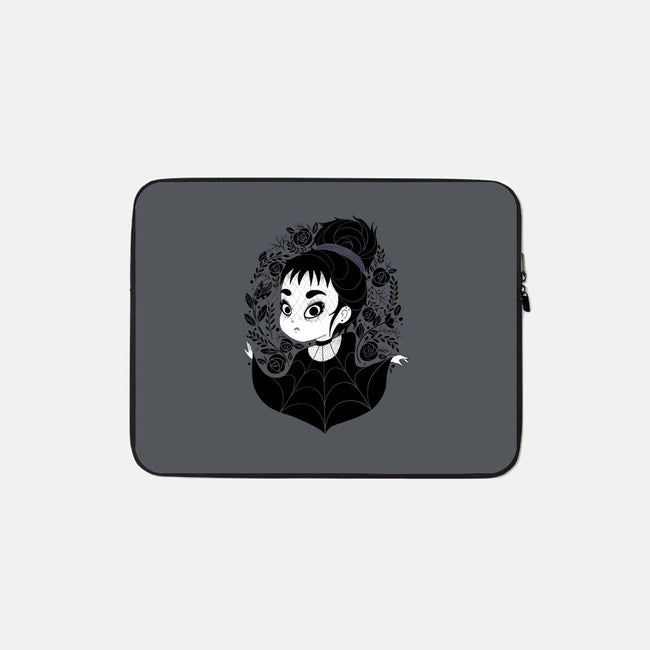 Gothic Cutie-none zippered laptop sleeve-Gemma Roman