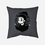 Gothic Cutie-none removable cover w insert throw pillow-Gemma Roman