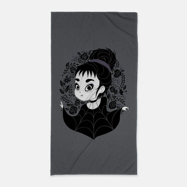 Gothic Cutie-none beach towel-Gemma Roman