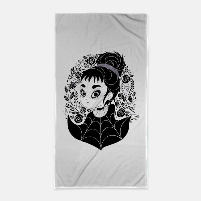 Gothic Cutie-none beach towel-Gemma Roman