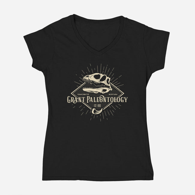 Grant Paleontology-womens v-neck tee-Kat_Haynes