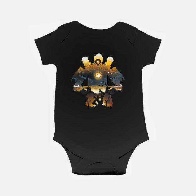 Grappling Robot-baby basic onesie-dandingeroz