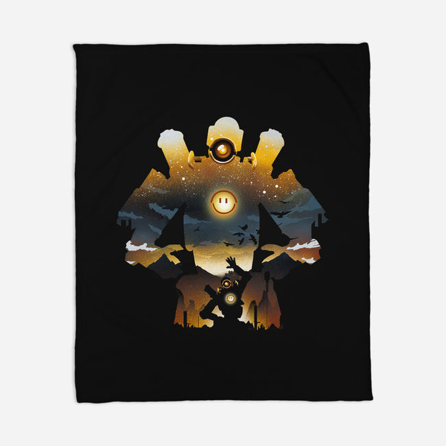 Grappling Robot-none fleece blanket-dandingeroz