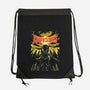 Great Grey Wolf Metal-none drawstring bag-PeanutGolem
