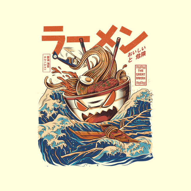 Great Ramen off Kanagawa-womens fitted tee-ilustrata