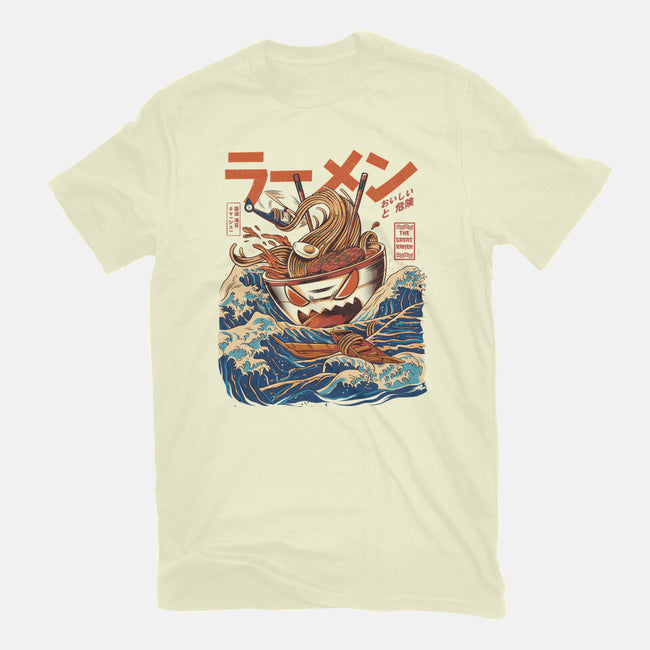 Great Ramen off Kanagawa-mens premium tee-ilustrata