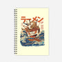 Great Ramen off Kanagawa-none dot grid notebook-ilustrata