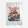 Great Ramen off Kanagawa-none polyester shower curtain-ilustrata