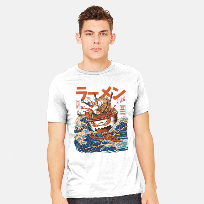 Great Ramen off Kanagawa-mens heavyweight tee-ilustrata